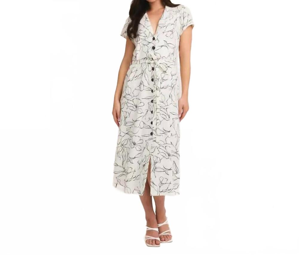 NEW GILLI floral print dress in white black